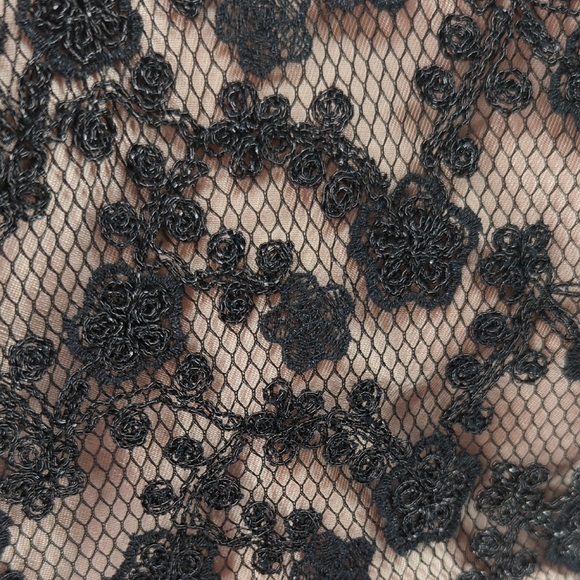 Stanley Korshak Lace Satin Silk Dress Blazer Suit Pink Size Small preppy french - Picture 7 of 16